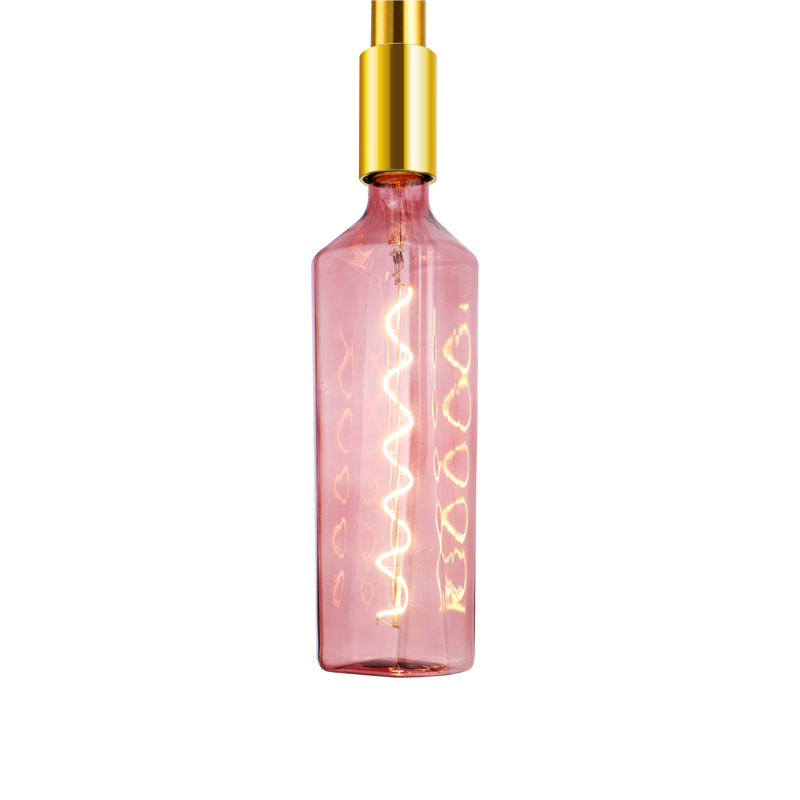 виски розовый модный бутылка ресторан спиральная лампа